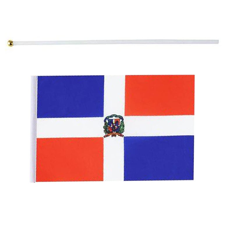 mflagperft Dominica Flag Dominican Flag, Small Mini Handheld Dominica Flags on Stick, Ideal for Party Parades Sports Events Patriotic Festival Decorations - Image 4